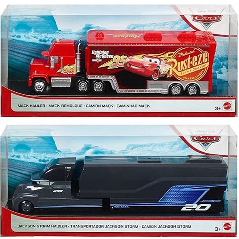 Buy Disney Pixar Cars Bundle of 2 Hauler Transporter Trucks Lightning ...