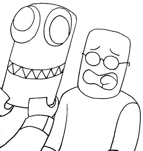 Rainbow Friends Printable Coloring Pages