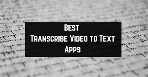 Image result for Transcribe Video to Text
