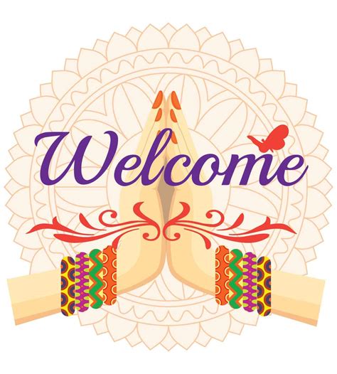 100Yellow ® Vinyl PVC Welcome Wall Sticker (18 x 20 Inches, Multicolour ...