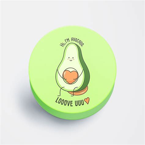 Avacado Luv Flat Pop Holder – MW Stuffs