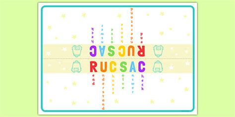 RUCSAC Table Prompt (teacher made) - Twinkl