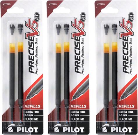 Pilot Precise V5 RT Liquid Ink Retractable Rollerball Pen Refills, 0 ...