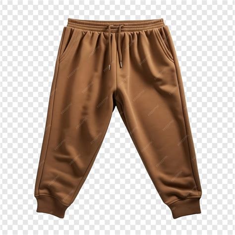 Free PSD | Brown sweatpants for sports isolated on transparent background