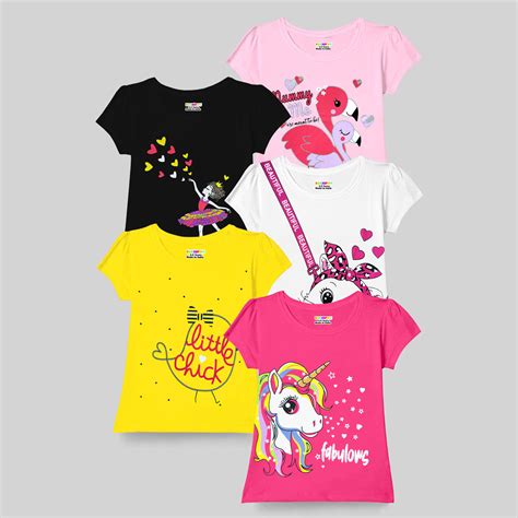 KUCHIPOO Girls Half Sleeves T-Shirts – Kuchipoo