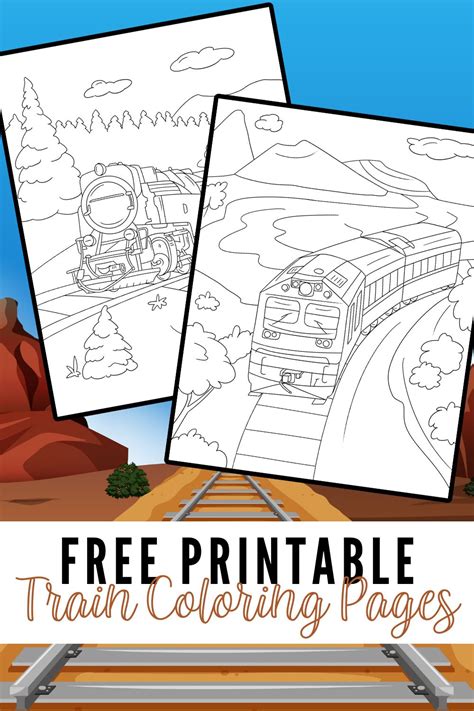 Free Printable Train Coloring Pages For Kids