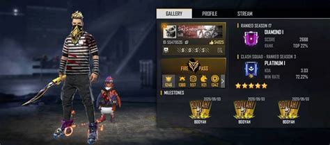 SK Sabir Gaming's Free Fire ID, stats, K/D ratio and more