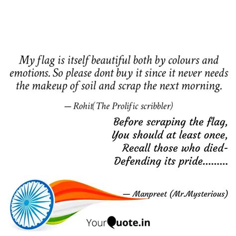 Before scraping the flag,... | Quotes & Writings by Manpreet Singh ...