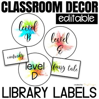 !st. Grade Labels For Library Teaching Resources | TPT