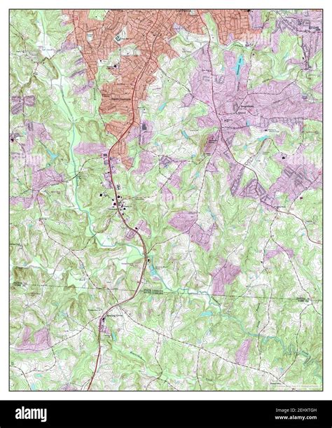 Map of gastonia hi-res stock photography and images - Alamy