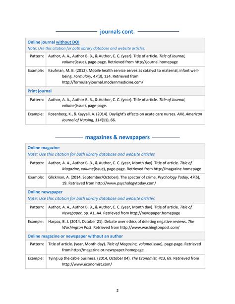 Image result for APA Reference Page Example