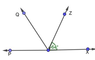 It is given that ∠ XYZ = 64° and XY is produced to point P. A ray YQ ...