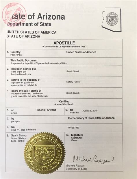 怎么办亚利桑那州Arizona州务卿公证认证？ | 办理中国签证