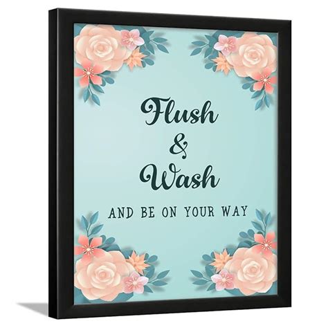 Chaka Chaundh - bathroom posters with frame - bathroom quotes framed ...