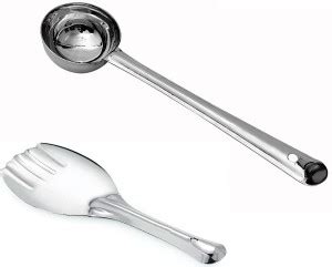 GESTIONE stainless Steel Rice and samber Ladle set of 2 Kitchen Tool ...