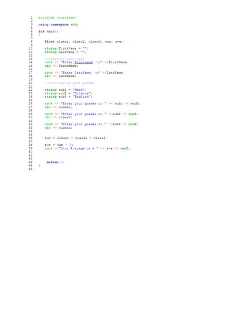Image result for Java Source Code for Grade Average