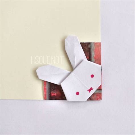 Origami Miffy Rabbit Bookmark | Crafts, Origami, Miffy