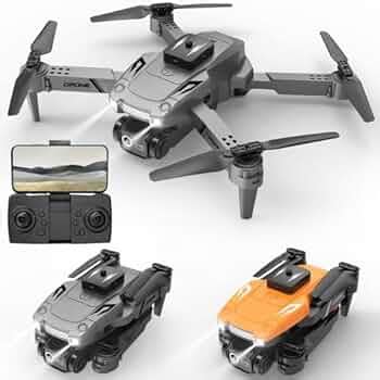 FLUZOV Drone 4K GPS HD Triple Camera Optical Flow Positioning Obstacle ...