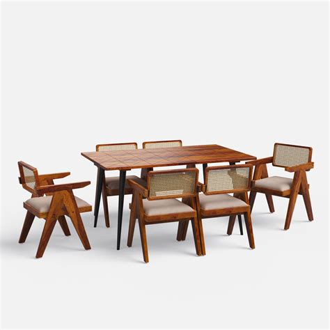 Shelly Pierre Dining Set - 2,4 & 6 Seater/ All sizes | Crafts Mill ...