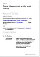 Creative Work Contracts: Graphic Design, Copywriting & Artwork