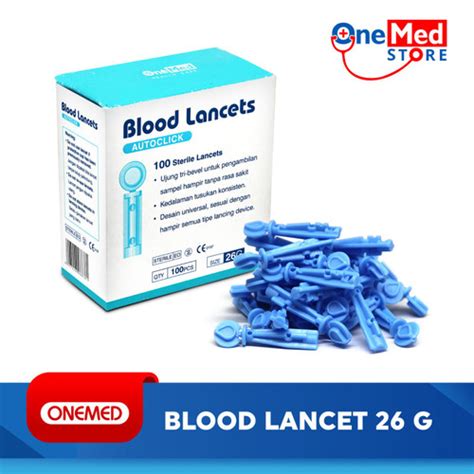 Jual Blood Lancets 26G OneMed box 100pcs - Kota Tangerang - Onemed ...