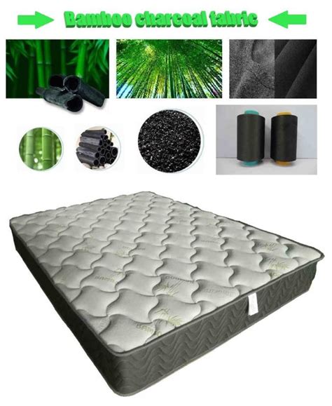 Knitted fabric plus bamboo charcoal pocket pocket spring mattress, eco ...