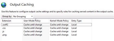 Image result for IIS Cache Content