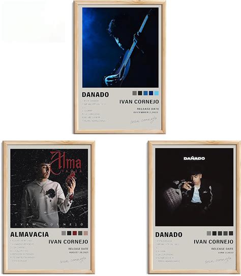 Amazon.com: Okeymed A Set of 3 Ivan Cornejo Poster Music Album Covers ...