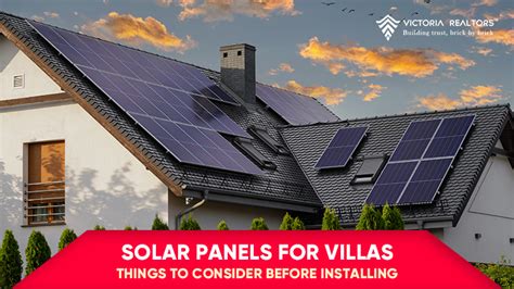 Solar Panels For Villas – Things to Consider Before Installing - Victoria