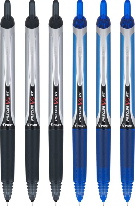 Pilot Precise V5 RT Retractable Rolling Ball Pens, Extra Fine Point (6 ...