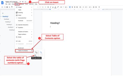 Image result for How to Add Table of Contents in Google Docs