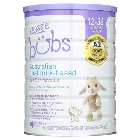 Aussie Bubs Australian Goat Milk-Based Toddler Formula, For Kids months ...