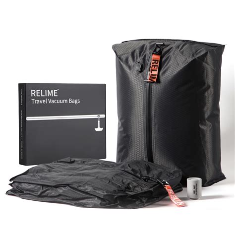 Relime Vacuum Bags for Travel Luggage with Wireless Pump, Revolutionary ...
