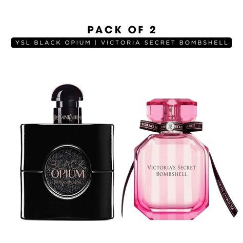 Pack of 2 for women: YSL black opium, Victoria secret bombshell – My Smello