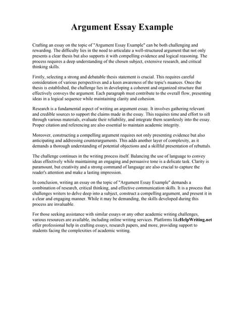 Argumentation Examples 的图像结果