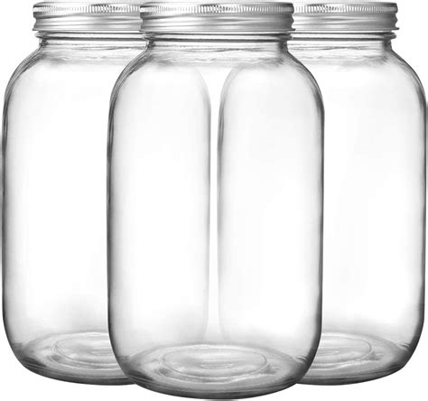 Amazon.com: Wide Mouth Mason Jars 32 oz - (4 Pack) - Ball Wide Mouth 32 ...
