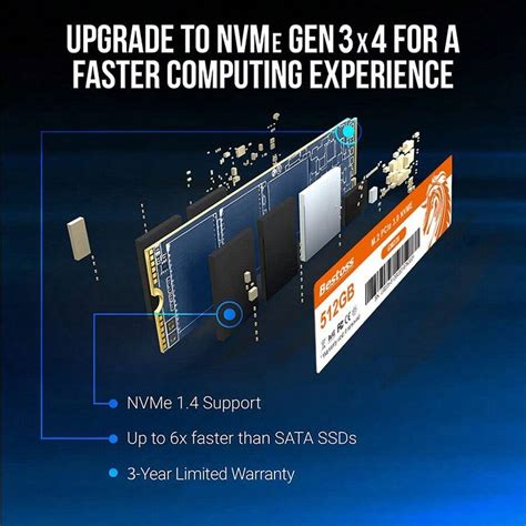 Bestoss Nvme M2 Ssd 128GB 256GB 512GB 1TB Notebook SSD NVMe PCIe M.2 ...