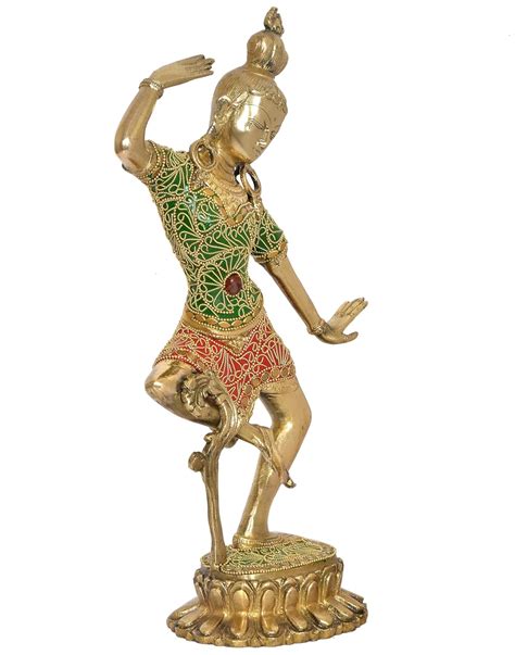 Brass Shiv Parvati Dancing Statue Idol for Temple Home Office Decor Id ...
