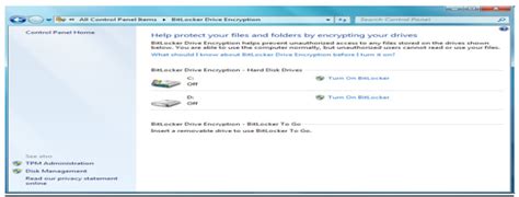Image result for BitLocker Drive Encryption Windows 7
