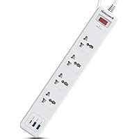 Honeywell Surge Protector, 8 Universal Sockets,20000Amp, 2 Meter Cord ...