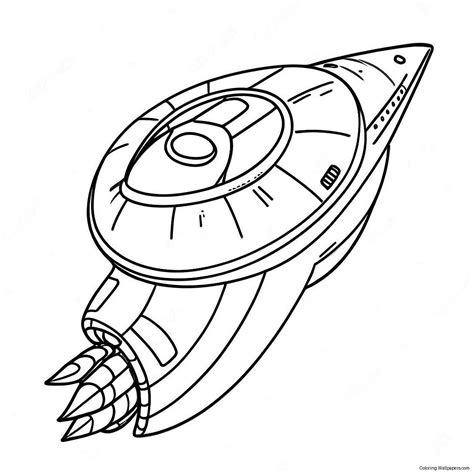 Spaceship Coloring Page (20822-16467)