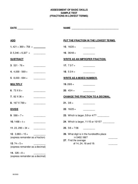 Image result for Florida Basic Skills Math Test