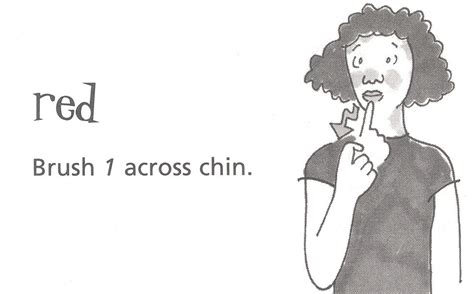 Image result for ASL Color Red