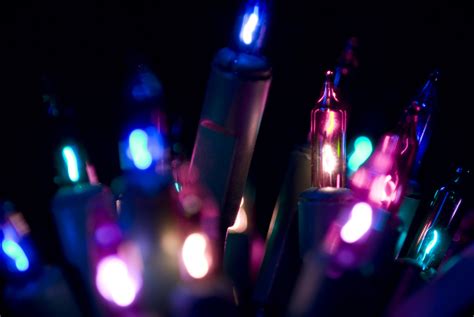 Photo of purple and pink fairy lights | Free christmas images