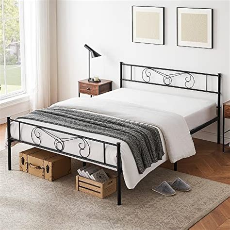 Amyove Queen Bed Frame Platform with Headboard and | Ubuy India