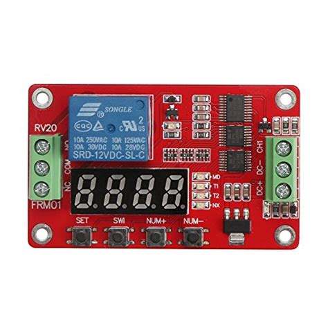 Buy 12V DC Relay Module, DROK Multifunctional DC 12 Volt 1 Channel ...