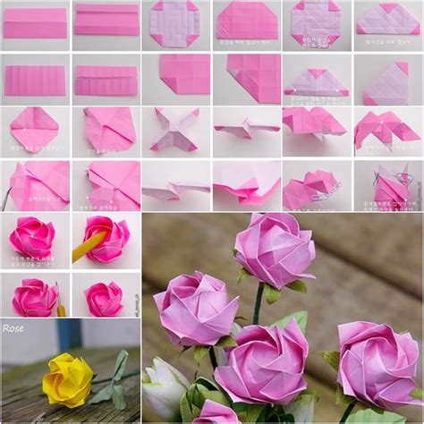 Image result for Origami Rose Tutorial