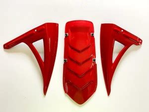 Saiga Parts Rear Shark Fin Fender for Yamaha R15 V3 Red Bike Fairing ...
