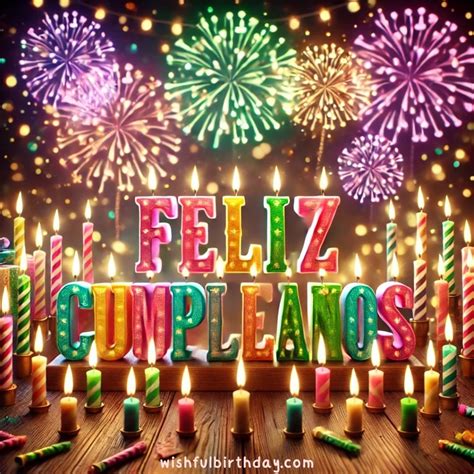 Happy Birthday Lyrics in Spanish - Wishful Birthday