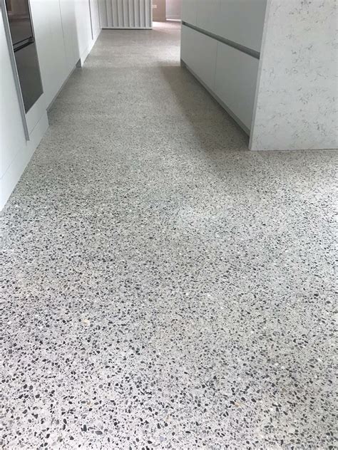 Polished White Concrete Floor